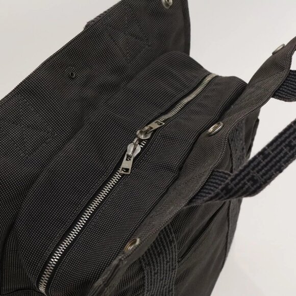 HERMES Her Line Add PM Backpack Canvas Gray Silver Auth - Picture 10 of 16